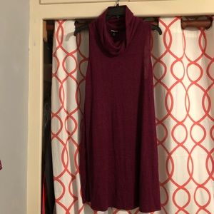 EXPRESS burgundy red/heathered dress